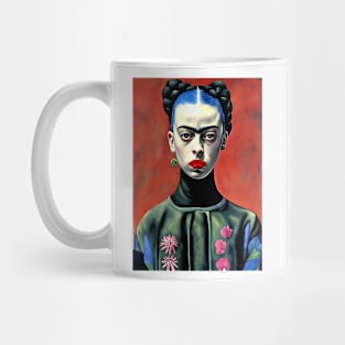 "A painting of "billie e" by Frida Kahlo" Mug